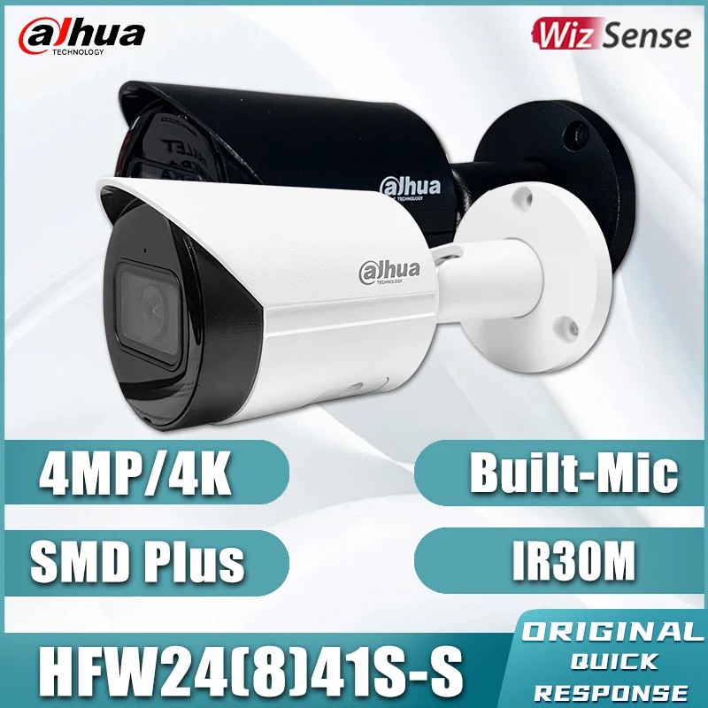 ľ IPC-HFW2441S-S IPC-HFW2841S-S 4MP 4K 5MP IP Ʈũ ī޶ Wizsense SMDplus ̴ POE  (ũ ) IP67 IPC-HFW2541S-S